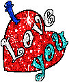 Gif animé coeur coquillage